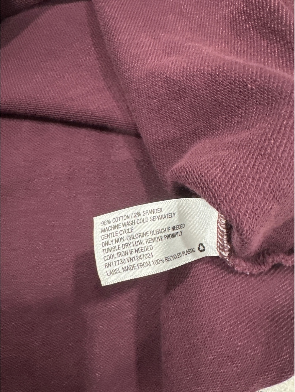 JoyLab Women's XS Burgundy Cropped Sweatshirt - Picture 5 of 6